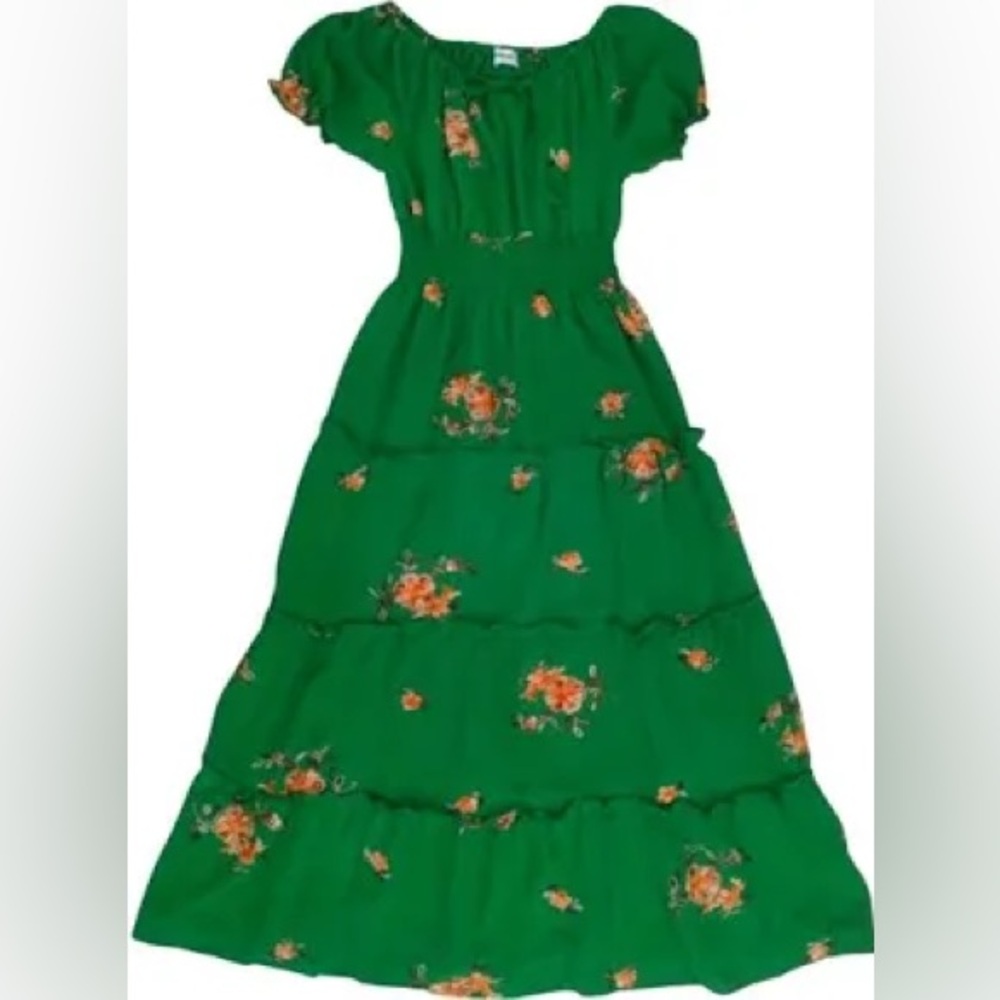Anthropologie Kindred embroidered maxi dress